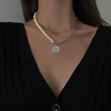 Load image into Gallery viewer, Vintage Pearl Stitching Necklace
