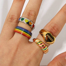 Load image into Gallery viewer, Rainbow Eternity Ring
