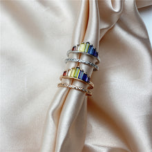 Load image into Gallery viewer, Rainbow Micro Diamond Ring
