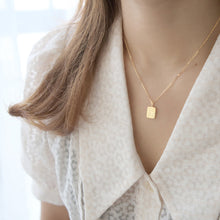 Load image into Gallery viewer, Square Brand Double-Sided Necklace
