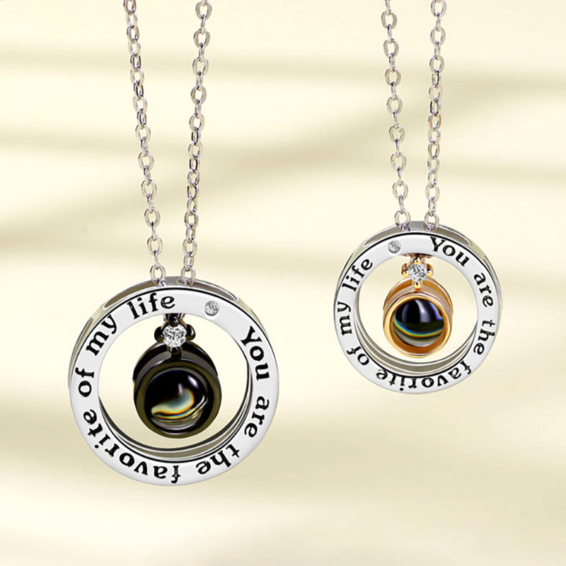 Projection Couple Necklace