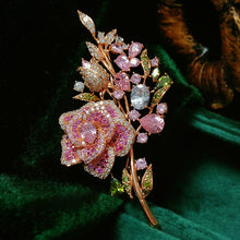 Load image into Gallery viewer, Three-Dimensional Rose Brooch
