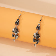 Load image into Gallery viewer, Rose Skull Earrings
