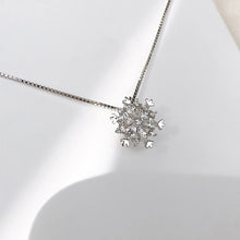 Load image into Gallery viewer, Snowflake Diamond Necklace
