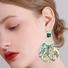 Load image into Gallery viewer, Vintage Abalone Shell Earrings
