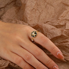 Load image into Gallery viewer, Open Eight Pointed Star Ring
