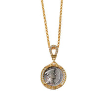 Load image into Gallery viewer, Roman Ancient Silver Coin Necklace
