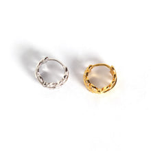 Load image into Gallery viewer, Olive Leaf Diamond Stud Earrings
