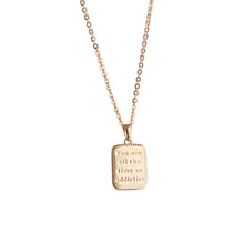 Load image into Gallery viewer, Square Brand Double-Sided Necklace
