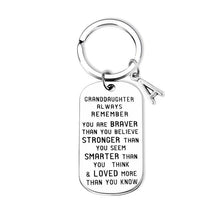 Load image into Gallery viewer, To My Grandson Granddaughter Gift Lettering Keychain

