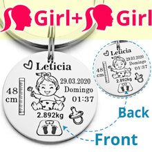 Load image into Gallery viewer, Lovely Personalized Baby Keychain
