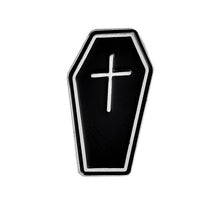Load image into Gallery viewer, Punk Dark Black Enamel Lapel Pin Badge
