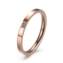 Load image into Gallery viewer, Thin Titanium Steel Couple Ring

