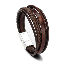Load image into Gallery viewer, Stainless Steel Multilayer Braided Rope Bracelets

