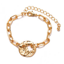 Load image into Gallery viewer, Pearl Alloy Pendant Bracelet
