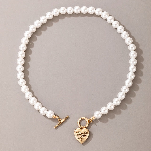 Luxury Pearl Stone Shell Necklace