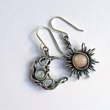 Load image into Gallery viewer, Sun and Moon Earrings
