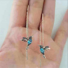 Load image into Gallery viewer, Silver Color Needle Willow Leaf Earrings
