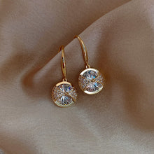 Load image into Gallery viewer, Trendy Round Simple Crystal Dangle Earrings
