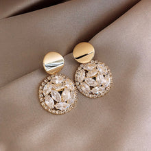Load image into Gallery viewer, Trendy Round Simple Crystal Dangle Earrings
