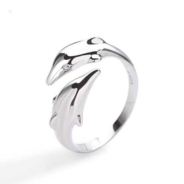 Cute Elegant Feather Adjustable Ring