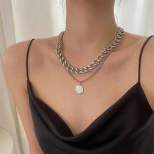 Load image into Gallery viewer, Vintage Multilayer Crystal Pendant Necklace
