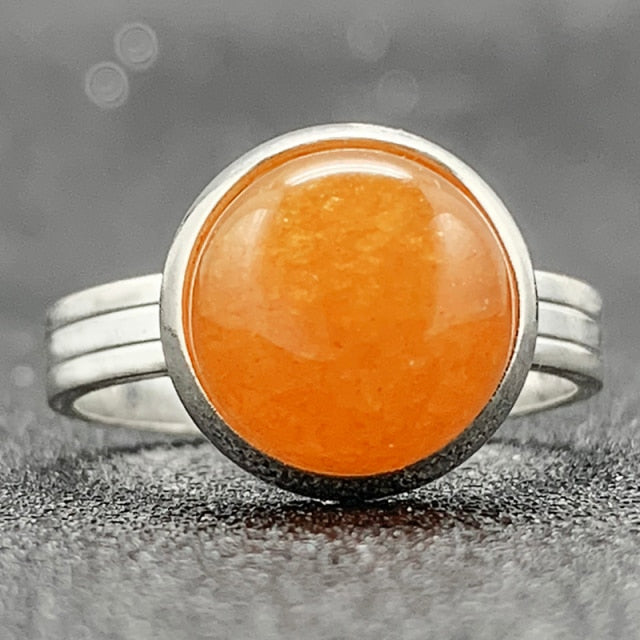 Natural Stone Open Ring