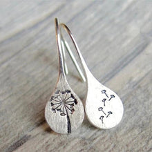 Load image into Gallery viewer, Silver Color Dandelion Earrings

