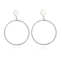 Load image into Gallery viewer, Round Dangle Korean Drop Earrings
