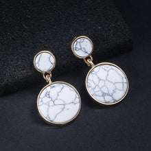 Load image into Gallery viewer, Round Dangle Korean Drop Earrings
